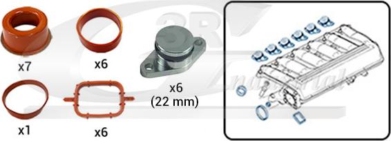 3RG 85136 - Tiivistesarja, imusarja inparts.fi