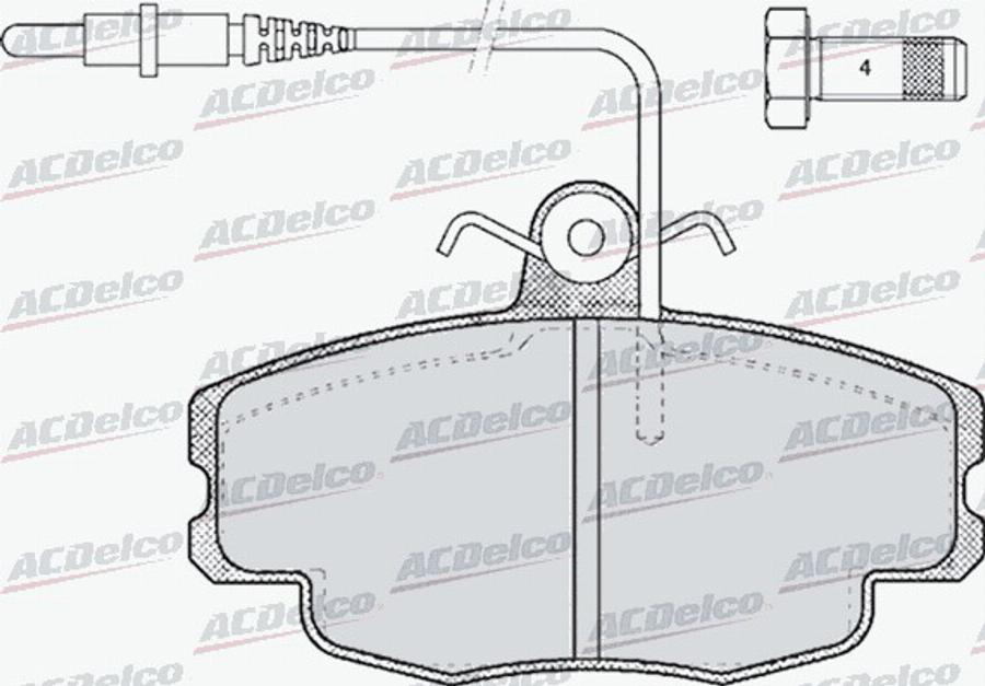 ACDelco AC498681D - Jarrupala, levyjarru inparts.fi