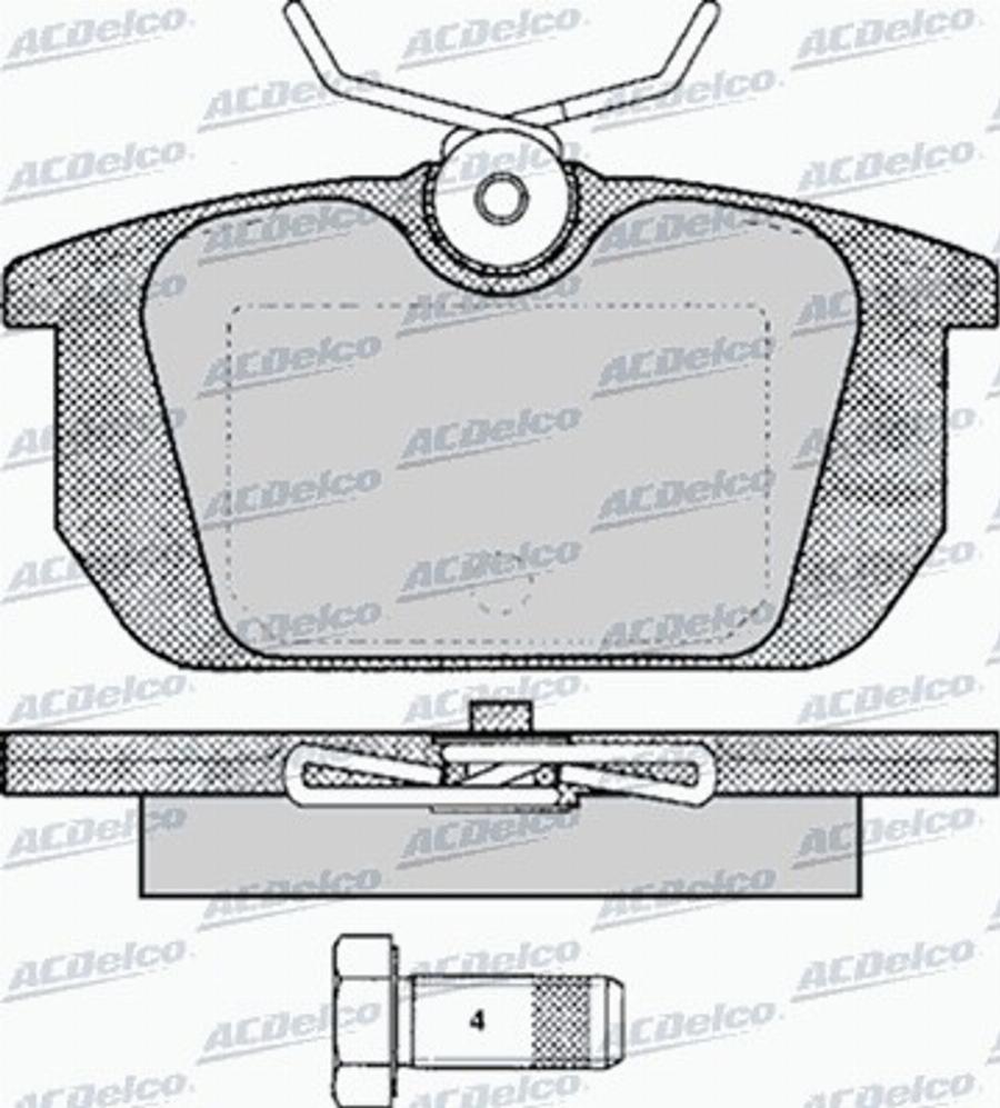 ACDelco AC493881D - Jarrupala, levyjarru inparts.fi