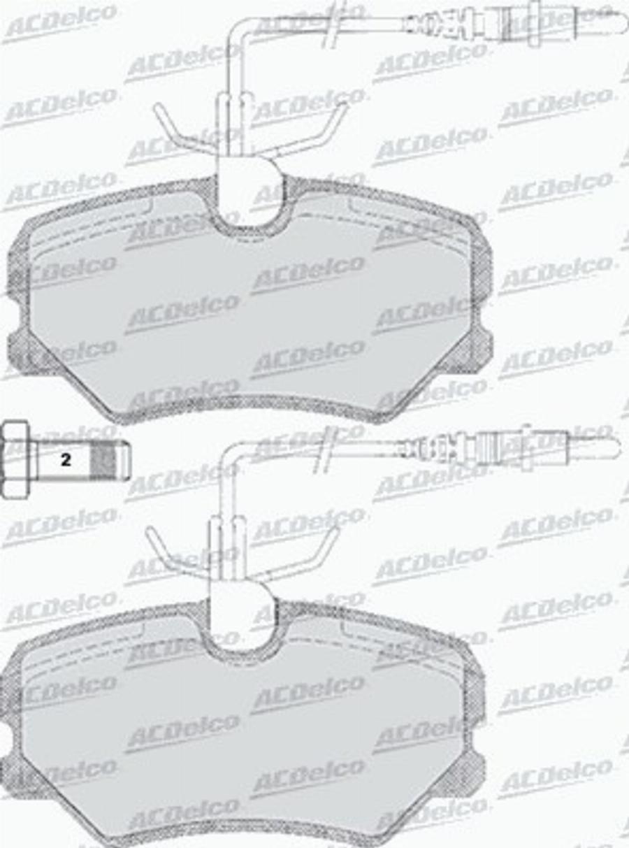 ACDelco AC492281D - Jarrupala, levyjarru inparts.fi