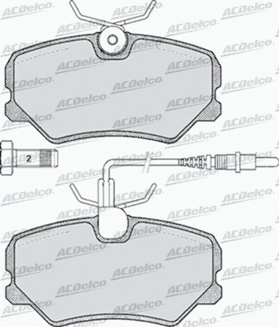 ACDelco AC443981D - Jarrupala, levyjarru inparts.fi