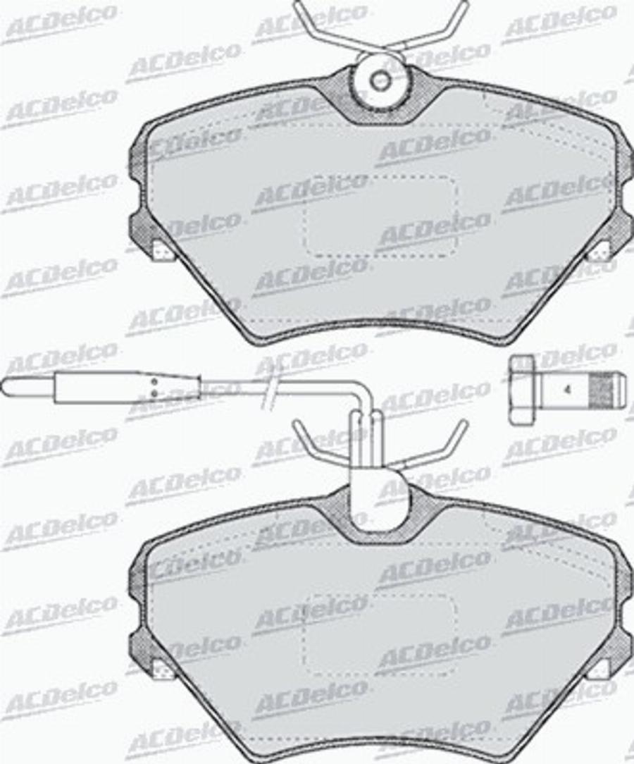 ACDelco AC643681D - Jarrupala, levyjarru inparts.fi