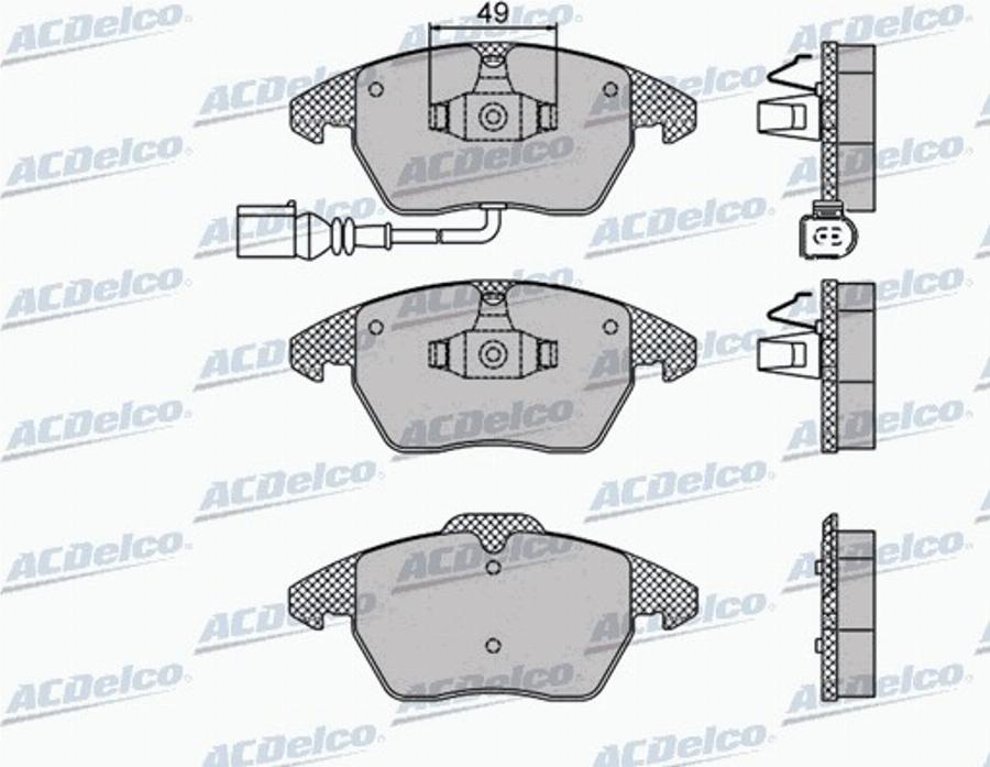 ACDelco AC605081D - Jarrupala, levyjarru inparts.fi