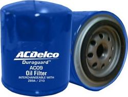 ACDelco AC09 - Öljynsuodatin inparts.fi