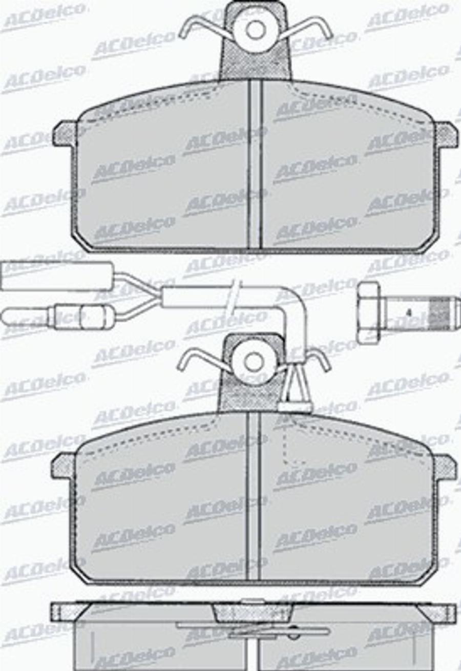 ACDelco AC058097D - Jarrupala, levyjarru inparts.fi