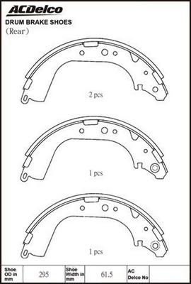 ACDelco ACBS1414 - Jarrukenkäsarja inparts.fi