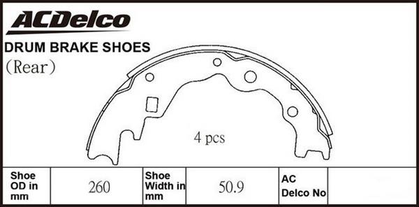 ACDelco ACBS1587 - Jarrukenkäsarja inparts.fi