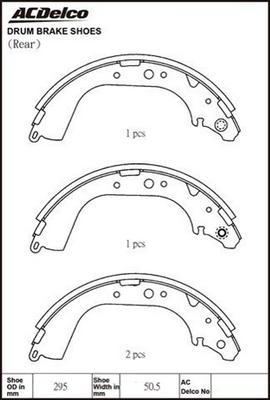 ACDelco ACBS1660 - Jarrukenkäsarja inparts.fi