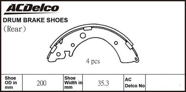 ACDelco ACBS1614 - Jarrukenkäsarja inparts.fi