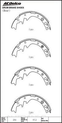 ACDelco ACBS1371 - Jarrukenkäsarja inparts.fi