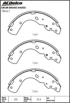 ACDelco ACBS1769 - Jarrukenkäsarja inparts.fi