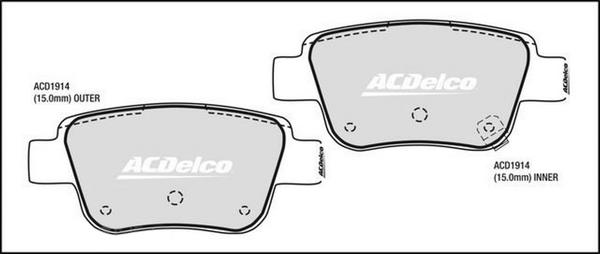 ACDelco ACD1914 - Jarrupala, levyjarru inparts.fi