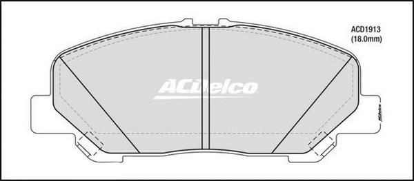 ACDelco ACD1913 - Jarrupala, levyjarru inparts.fi