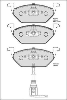 ACDelco ACD1405 - Jarrupala, levyjarru inparts.fi