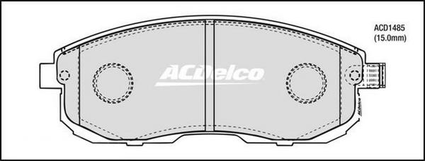 ACDelco ACD1485 - Jarrupala, levyjarru inparts.fi