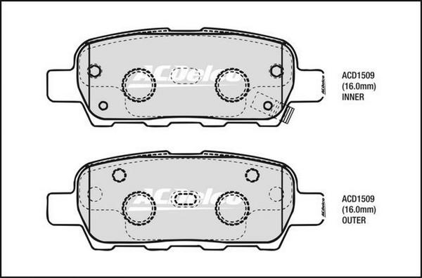 ACDelco ACD1509 - Jarrupala, levyjarru inparts.fi