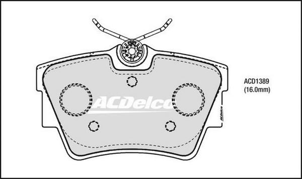 ACDelco ACD1389 - Jarrupala, levyjarru inparts.fi