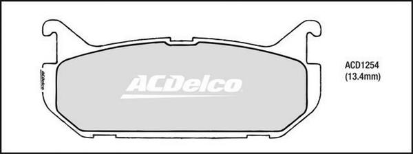 ACDelco ACD1254 - Jarrupala, levyjarru inparts.fi