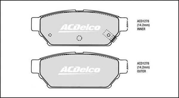 ACDelco ACD1278 - Jarrupala, levyjarru inparts.fi