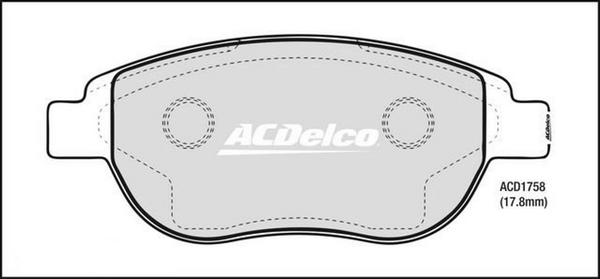 ACDelco ACD1758 - Jarrupala, levyjarru inparts.fi