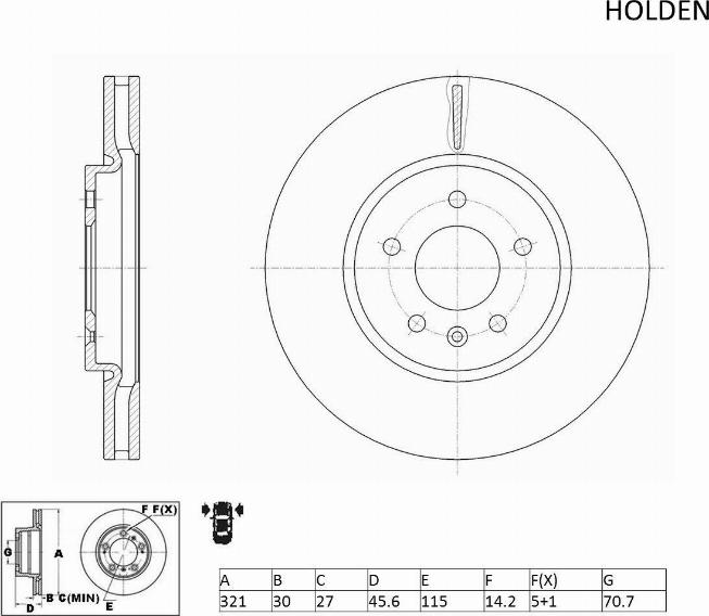 ACDelco ACDR2497 - Jarrulevy inparts.fi