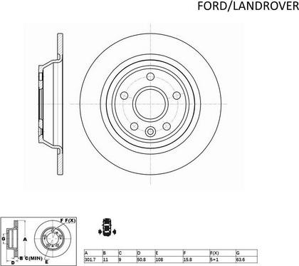 ACDelco ACDR2129 - Jarrulevy inparts.fi