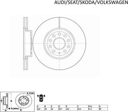 ACDelco ACDR2806 - Jarrulevy inparts.fi