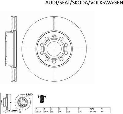 ACDelco ACDR2810 - Jarrulevy inparts.fi