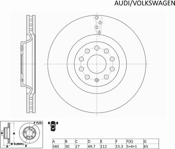 ACDelco ACDR2830 - Jarrulevy inparts.fi