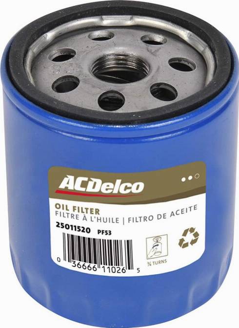 ACDelco PF53 - Öljynsuodatin inparts.fi