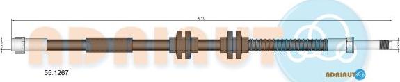 Adriauto 55.1267 - Jarruletku inparts.fi
