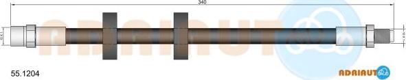 Adriauto 55.1204 - Jarruletku inparts.fi