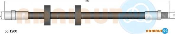 Adriauto 55.1200 - Jarruletku inparts.fi