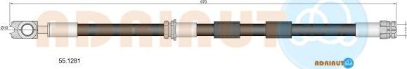 Adriauto 55.1281 - Jarruletku inparts.fi