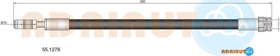Adriauto 55.1278 - Jarruletku inparts.fi