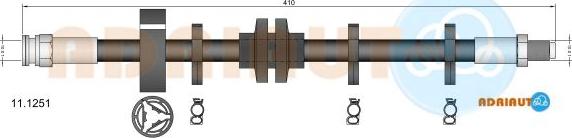 Adriauto 11.1251 - Jarruletku inparts.fi