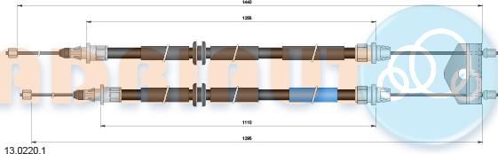 Adriauto 13.0220.1 - Vaijeri, seisontajarru inparts.fi