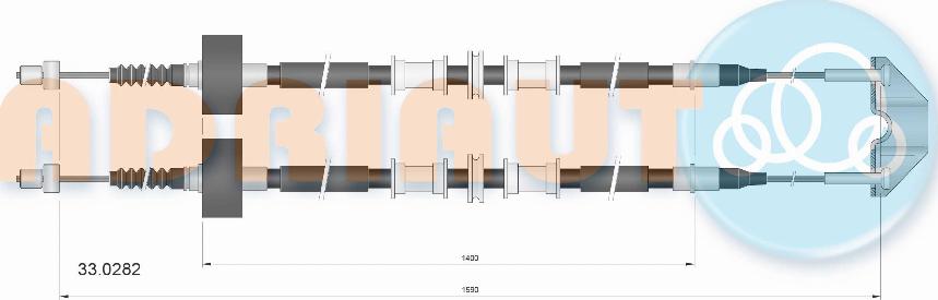 Adriauto 33.0282 - Vaijeri, seisontajarru inparts.fi