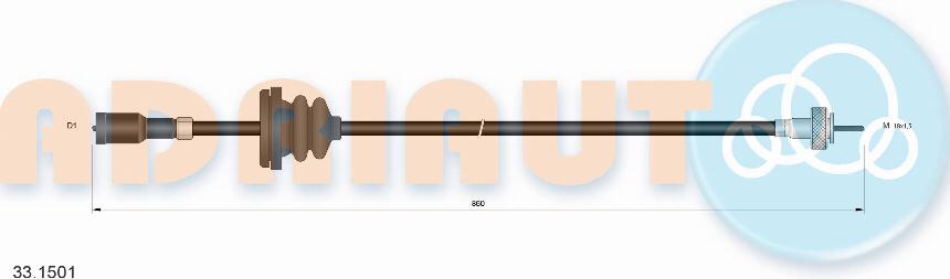 Adriauto 33.1501 - Nopeusmittarin vaijeri inparts.fi
