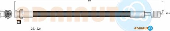 Adriauto 22.1224 - Jarruletku inparts.fi