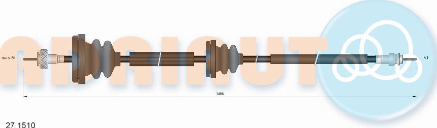 Adriauto 27.1510 - Nopeusmittarin vaijeri inparts.fi
