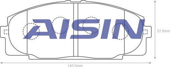 AISIN A1N050 - Jarrupala, levyjarru inparts.fi