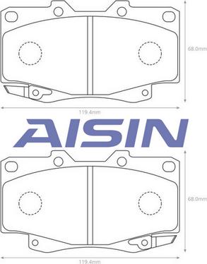 AISIN A1N141 - Jarrupala, levyjarru inparts.fi