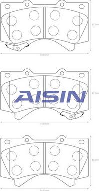 AISIN A1N156 - Jarrupala, levyjarru inparts.fi