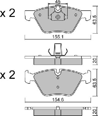 Aisin BPBM-1007 - Jarrupala, levyjarru inparts.fi