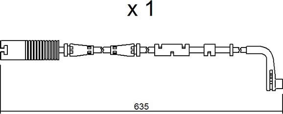 Aisin BPBMK-9205 - Kulumisenilmaisin, jarrupala inparts.fi