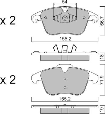 Aisin BPCI-1008 - Jarrupala, levyjarru inparts.fi