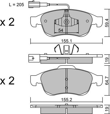 Aisin BPFI-1046 - Jarrupala, levyjarru inparts.fi