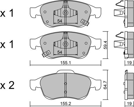 Aisin BPFI-1043 - Jarrupala, levyjarru inparts.fi