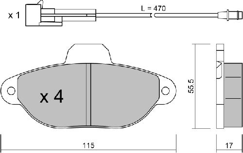 Aisin BPFI-1001 - Jarrupala, levyjarru inparts.fi